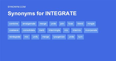 integrate synonym word