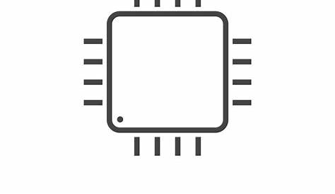 Integrated Circuit Chip Symbol Microchip, circuit, Semiconductor, Ic,