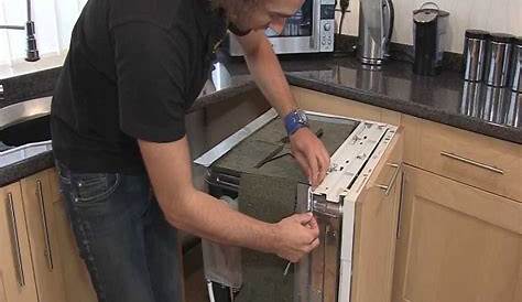 How to Remove the Door from a Bosch Integrated Dishwasher