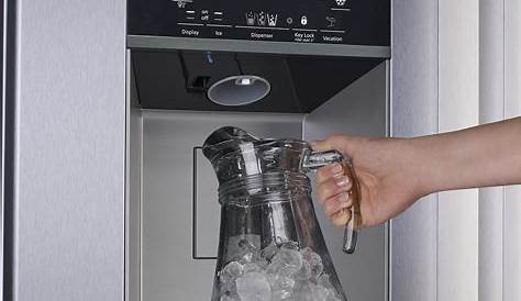 Integrated Fridge Freezer With Water Dispenser Combination Plumbed In Ice Maker
