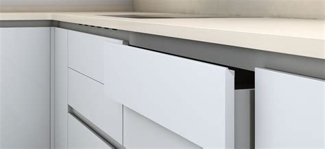 Integrated Door Handles Kitchen