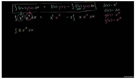 Integration by parts definite integrals AP Calculus BC