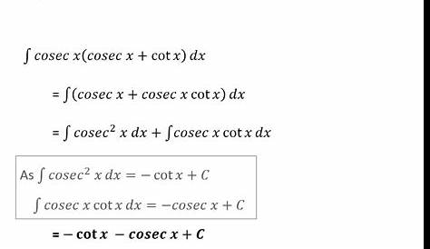 Integration Of Cosec X Formula Solve The Differential Equation `\"dy=cos (2y )dx