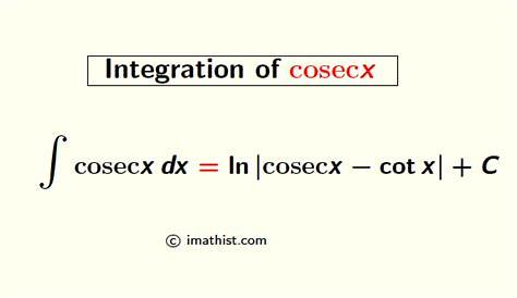 Integration Of Cosec X Is Equal To 2x The Student Room