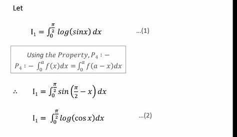 Integration Of Log Sin X Dx Example 36 Evaluate Definite Integral