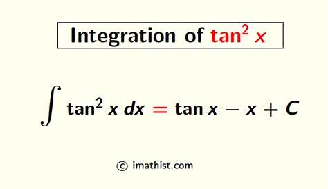 Integration Of Tanx2 How Do You Integrate Int Sec 2x 1 Tanx 3 Using Substitution