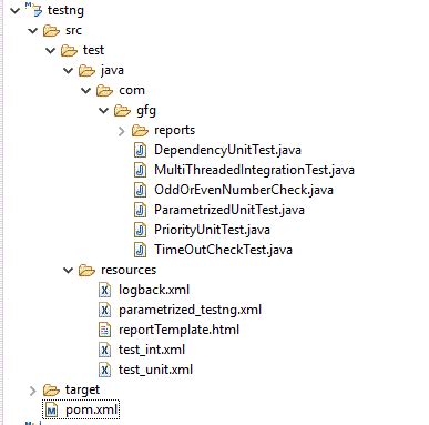 integration tests in java project