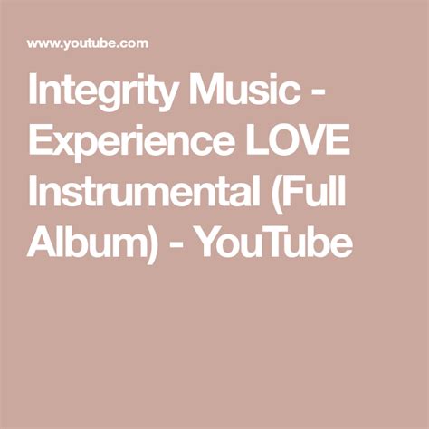integrity instrumental music youtube