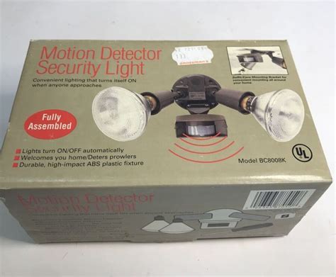 Intelectron Motion Detector Security Light Model Bc890k for sale online