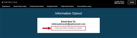 intelius opt out page