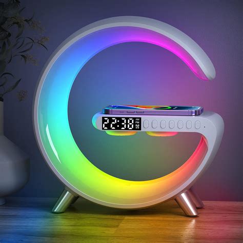 M.Sparkling NEW Intelligent Alarm Clock Night Light White color