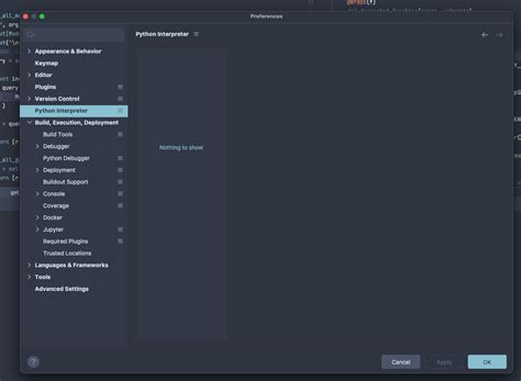 intellij python interpreter not working