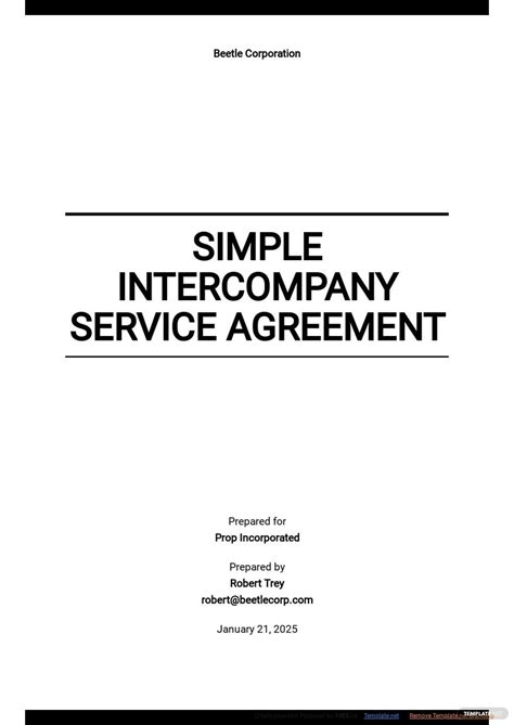 Services Agreement Template in Word, Apple Pages