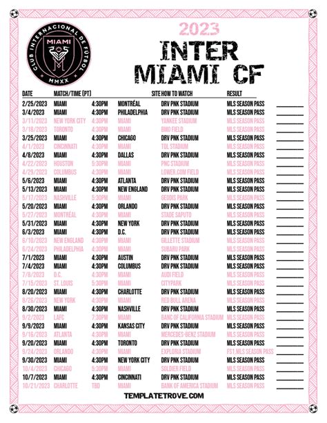 inter miami cf table