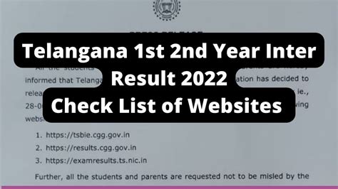 inter results 2022 telangana 2nd year