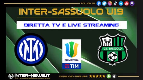 inter sassuolo streaming live