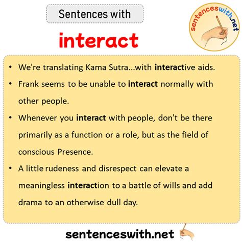 interact example sentence