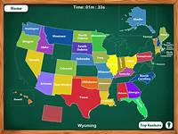 Interactive 50 States Map Quiz