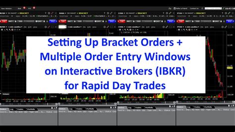 Setting Up Bracket Orders on Interactive Brokers (IBKR) with Multiple