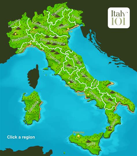 Interactive map of Italy Where is Italy located on the map (Southern