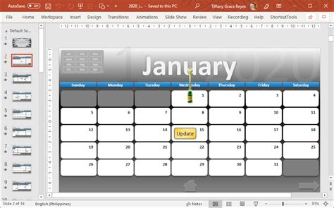 Interactive Calendar Template