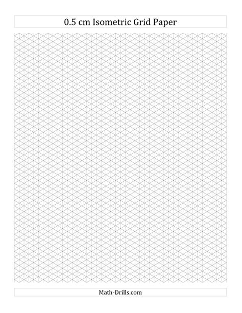 Interactive Isometric Objects Grid Paper