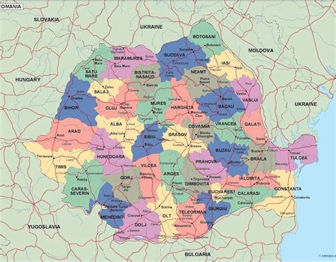 interactive map of romania