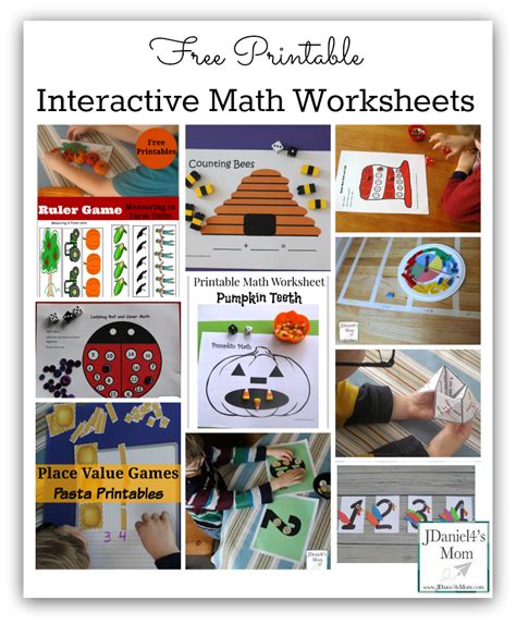 Interactive Math Lessons Printable