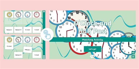 Interactive O'clock And Half Past Games