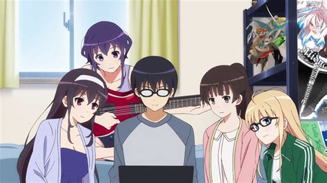 interaksi antar karakter dalam anime harem school comedy