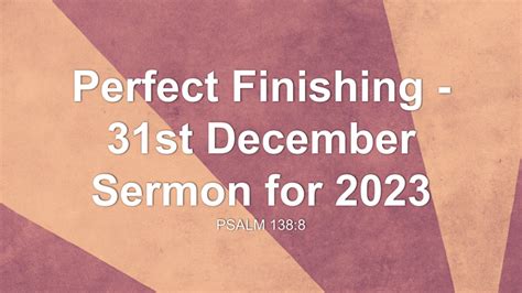 intercessions for 31st december 2023