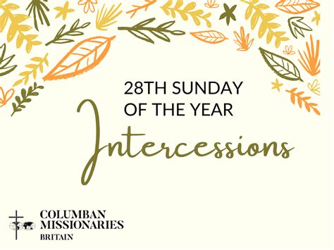 intercessions for sunday 28th january