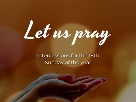 intercessions for this sunday