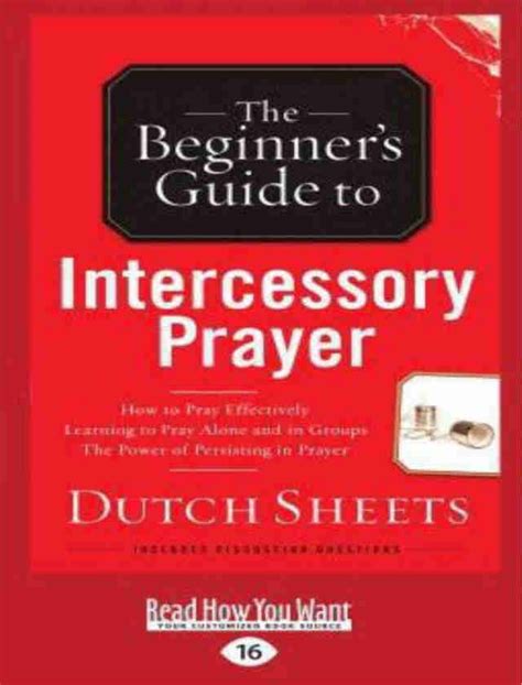 Intercessory Prayer Pdf Dutch Sheets