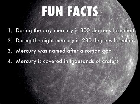 interesting facts about mercury