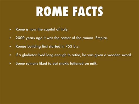 interesting facts about the roman empire