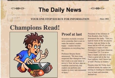 interesting newspaper articles for kids