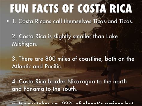 interesting things about costa rica