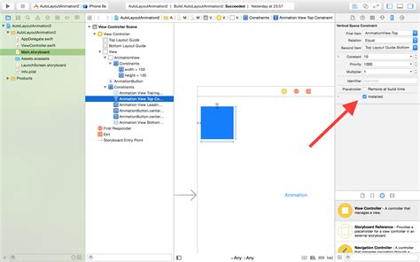 Interface Builder Create Constraint