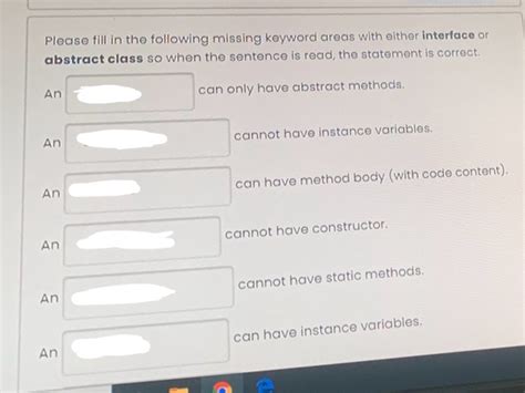Interface Cannot Have Instance Variables