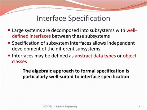 interface specification in software engineering