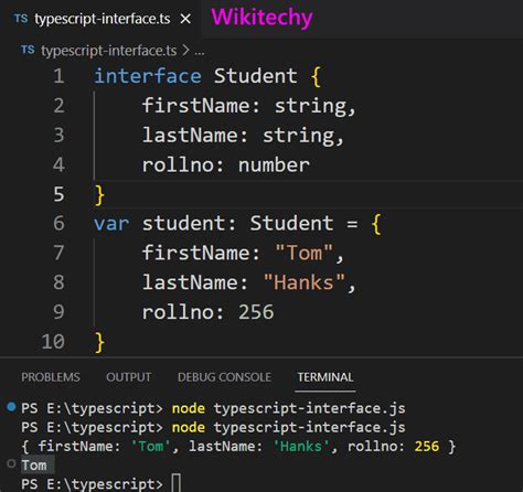 Interface Typescript Key String