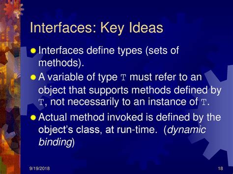 Interfaces Define