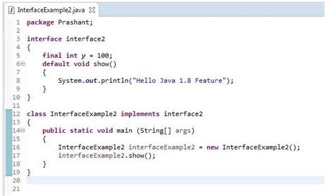 Interfaces In Java Sample Code