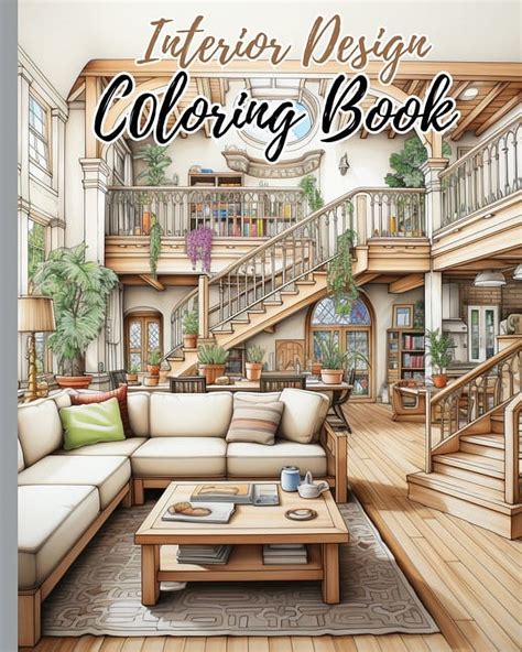 Interior Coloring Book Pages