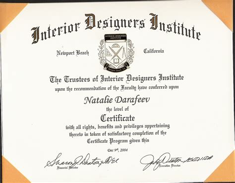 interior design certification online programs