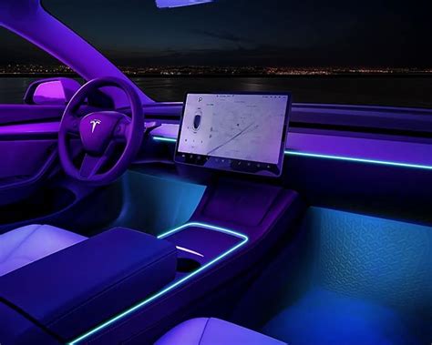 interior lights tesla model 3