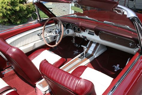 interior of the 1966 mustang convertible