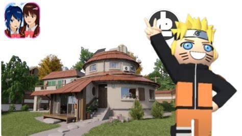 Detail interior rumah Naruto di game Sakura School Simulator