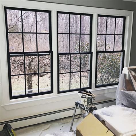 Interior Window Trim Painted Black